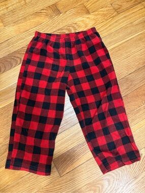 Kids Red and Black Buffalo Plaid Pajama Pants